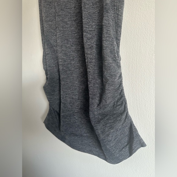 Athleta Cinch Side Racerback Fitted Tank Top Gray Size Medium - Picture 4 of 5